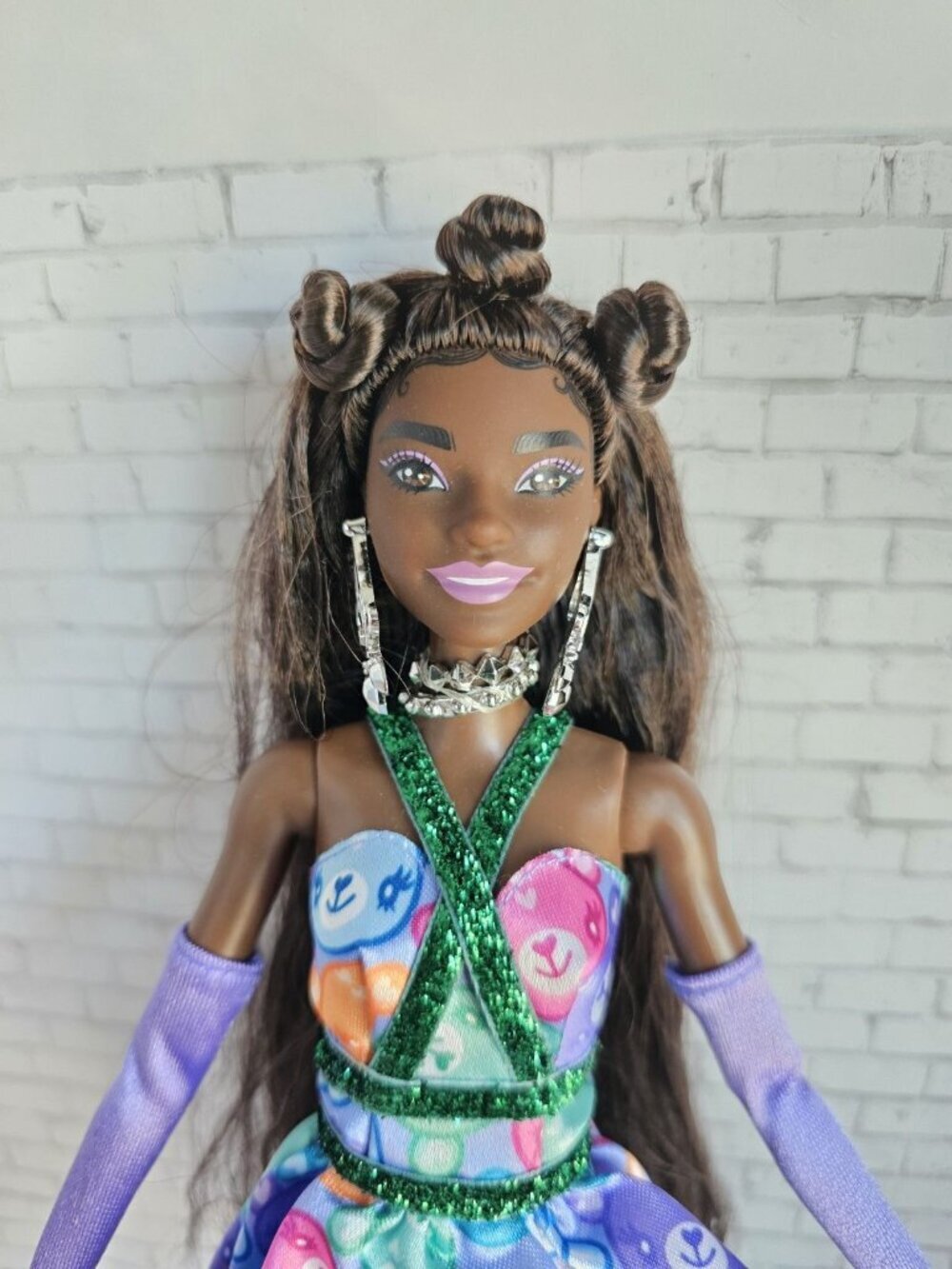 Mattel Barbie Extra Fancy AA Blue Bear Long Hair Articulated Rare Fashion Doll